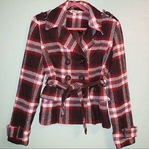 Decree fully lined pea coat. LG